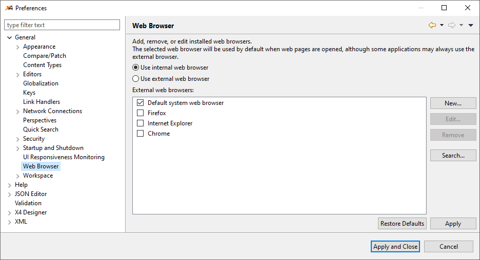 Browser-konfigurieren